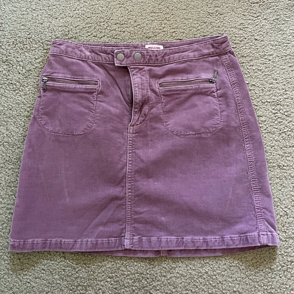 Purple Corduroy Skirt